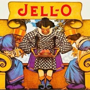 JELLO Original Vintage Print Poster Maxfield Parrish Art Deco Nouveau Artist LRG